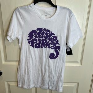 New Prince Estate Paisley Park White and Purple T-Shirt Small